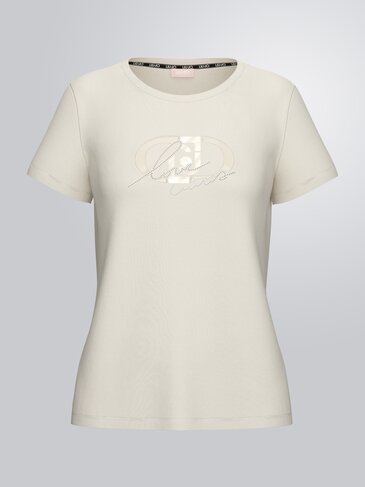 Liu-Jo t-shirt white milk love SS26