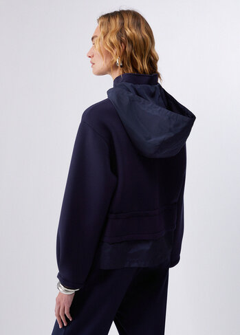 Liu-Jo jas capuchon night blue sky SS26