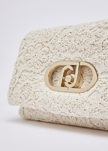 Liu-Jo handtas La Puffy gehaakte tas creme SS26
