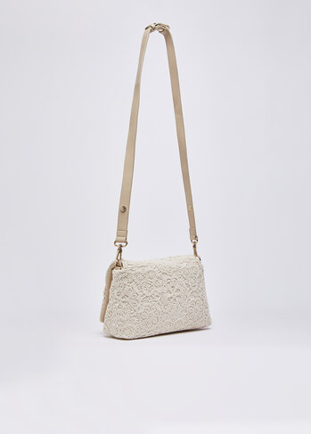 Liu-Jo handtas La Puffy gehaakte tas creme SS26