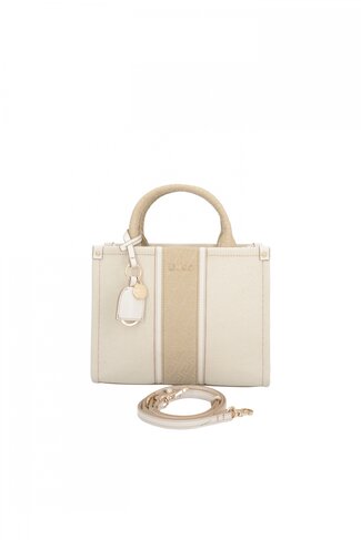 Liu-Jo jacquard tas cream 
