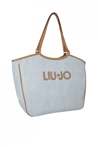 Liu-Jo boodschappentas light denim SS26