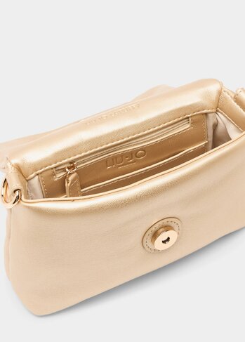 Liu-Jo handtas La Puffy kleine tas light gold SS26