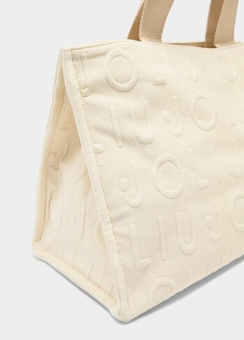 Liu-Jo draagtas middelgroot gebreid white cream SS26