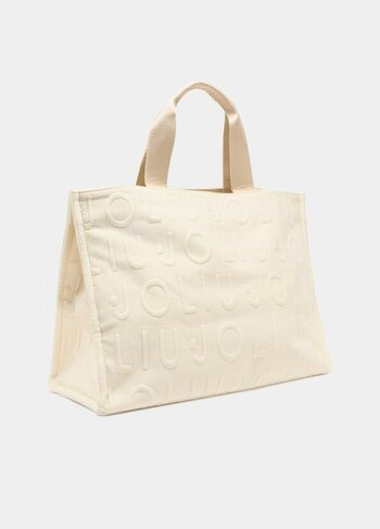 Liu-Jo draagtas middelgroot gebreid white cream SS26