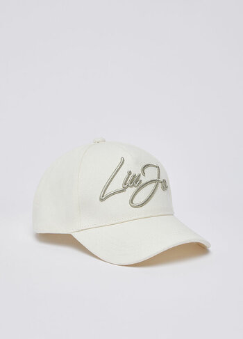 Liu-Jo pet met logo creme SS26