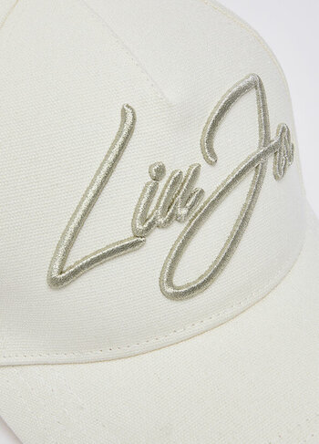 Liu-Jo pet met logo creme SS26