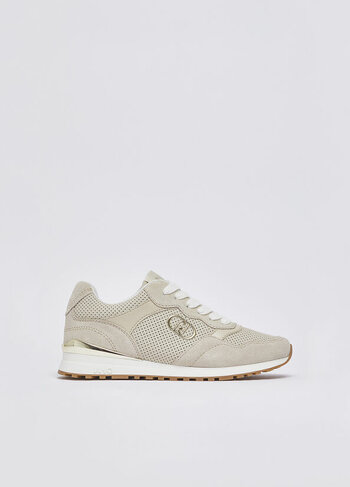 Liu-Jo sneaker maxi wonder low 02 bis beige SS26
