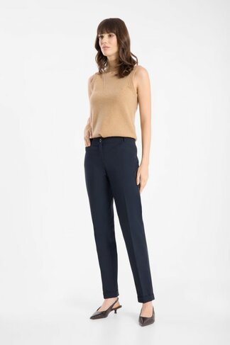 Raffaello Rossi broek Ute 7/8 navy SS26
