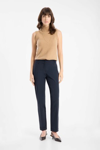 Raffaello Rossi broek Ute 7/8 navy SS26