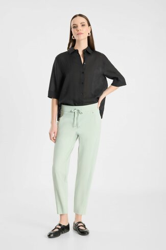 Raffaello Rossi broek Clia smokegreen joggingstijl SS26