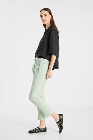 Raffaello Rossi broek Clia smokegreen joggingstijl SS26