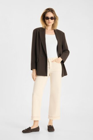 Raffaello Rossi broek Kira 7/8 cream SS26