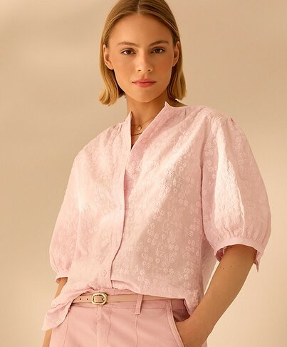 Brax bloes zuiver katoen style Vea dusty rose SS26