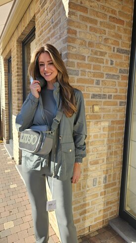 Liu-Jo jas waterdicht military SS26