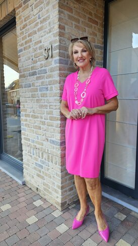 Batida kleed 2360 fuchsia SS26