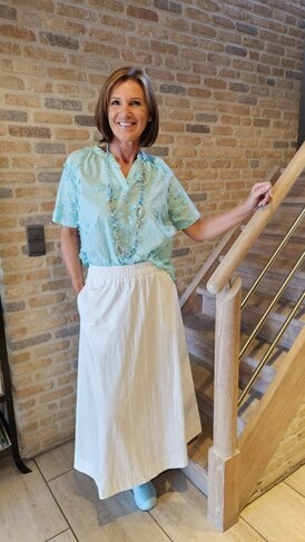 Comme Ca bloes Mana turquoise SS26