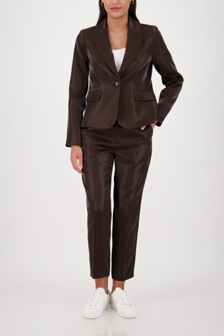 Monari jacket blazer Lamé dark chocolate SS26