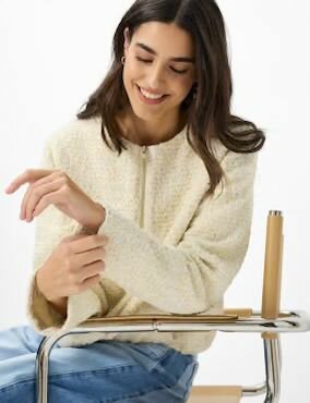 Brax blazer style lyon soft ecru SS26