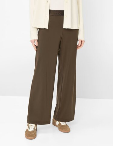 Brax broek wide leg style Maine dark ebony SS26