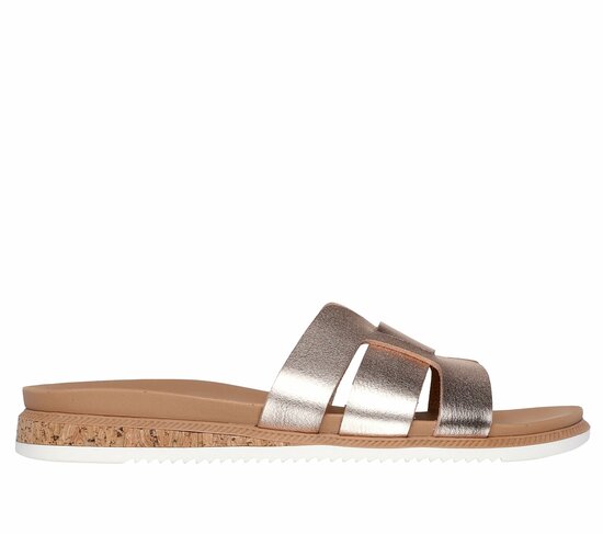 Skechers slipper peak look desert rose gold SS26