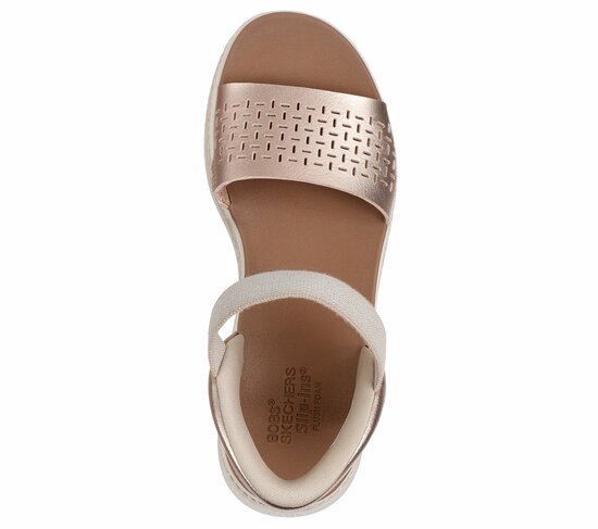 Skechers sandaal step aside rose gold SS26