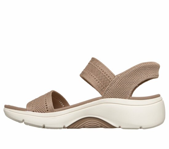 Skechers sandaal slip-in tan SS26