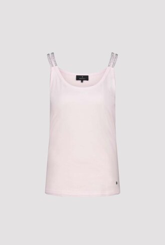 Monari top basic ronde nek french rose SS26