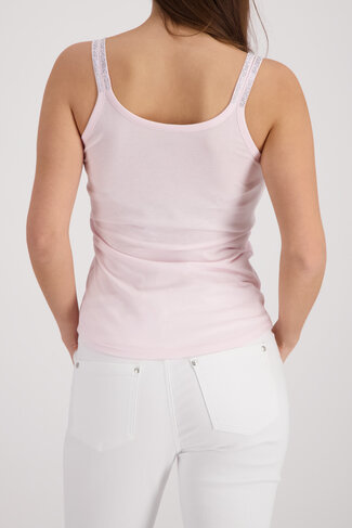 Monari top basic ronde nek french rose SS26