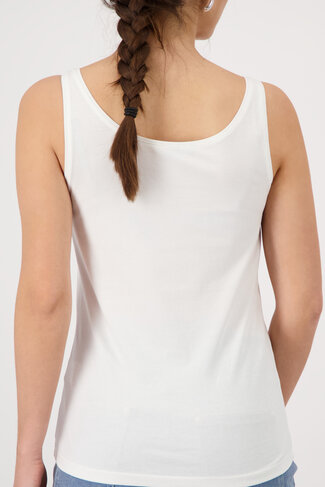 Monari top basic ronde nek cream SS26