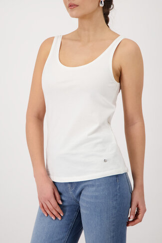 Monari top basic ronde nek cream SS26