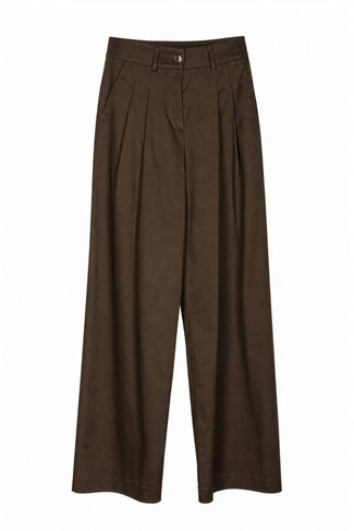 Due Amanti broek Pauline dark chocolate FW26