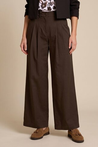 Due Amanti broek Pauline dark chocolate FW26