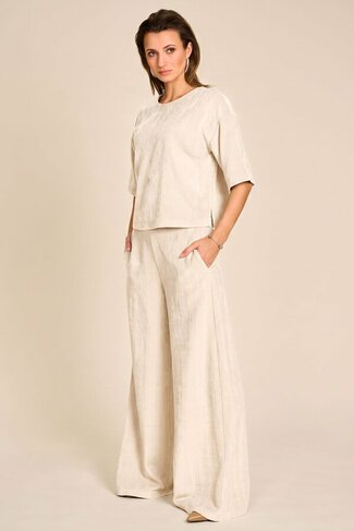 Due Amanti broek Patricia cream FW26