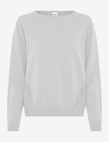 Brax trui van wolmix style lisa cozy grey FW26