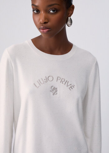 Liu-Jo pull maglia bianco iana FW26