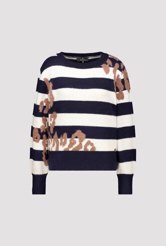 Monari pull ringle + leo dark blue FW26