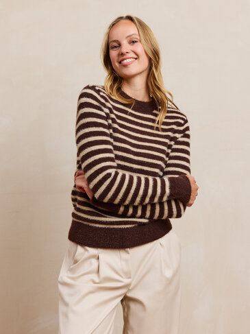 Comme Ca pull Kora brown FW26
