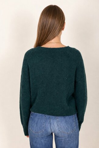 Due Amanti pull Fabienne dark green FW26