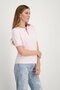 Monari t-shirt Pique ronde nek flamingo SS24