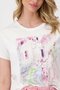 Monari t-shirt City print ronde nek wit SS24