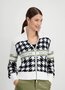 Monari vest met pied-de-poule motief FW24