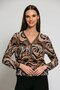 Batida bloes chocolate flower print 1796 FW24