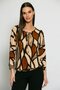 Batida bloes earth tone shapes print 1825 FW24