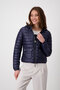 Monari jas gewatteerd met kap donker blauw FW24