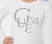 Guess t-shirt logo lange mouw puur wit FW24