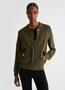 Liu-Jo sweater met rits olive night FW24