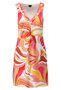 K-Design jurk mouwloos v-hals met design SS25