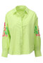 K-Design bloes oversized met rozen sharp green SS25