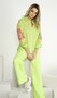 K-Design bloes oversized met rozen sharp green SS25
